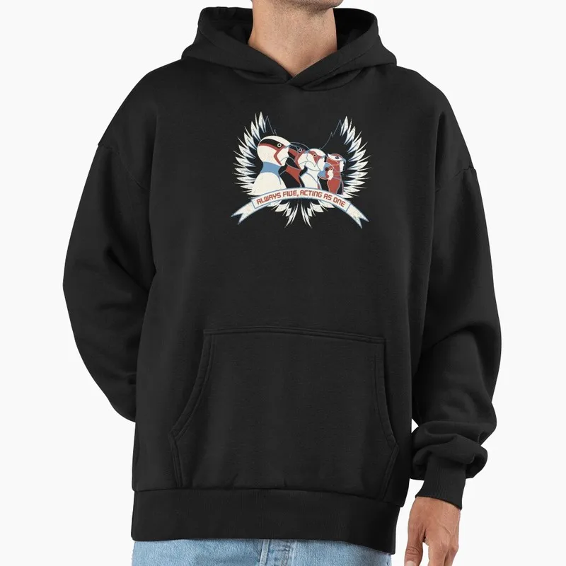 Kagaku Ninja-Tai Gatchaman Science Ninja Team Fleece Pullover Hoodie Vintage 70s Anime Battle of the Planets G-Force Fan Tops