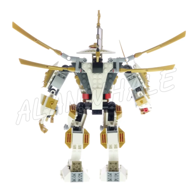 517pcs Shinobi Legacy Golden Mech Temple of Light Stone Army Scout 11492 Building Blocks Sets GIfts Compatible With Model