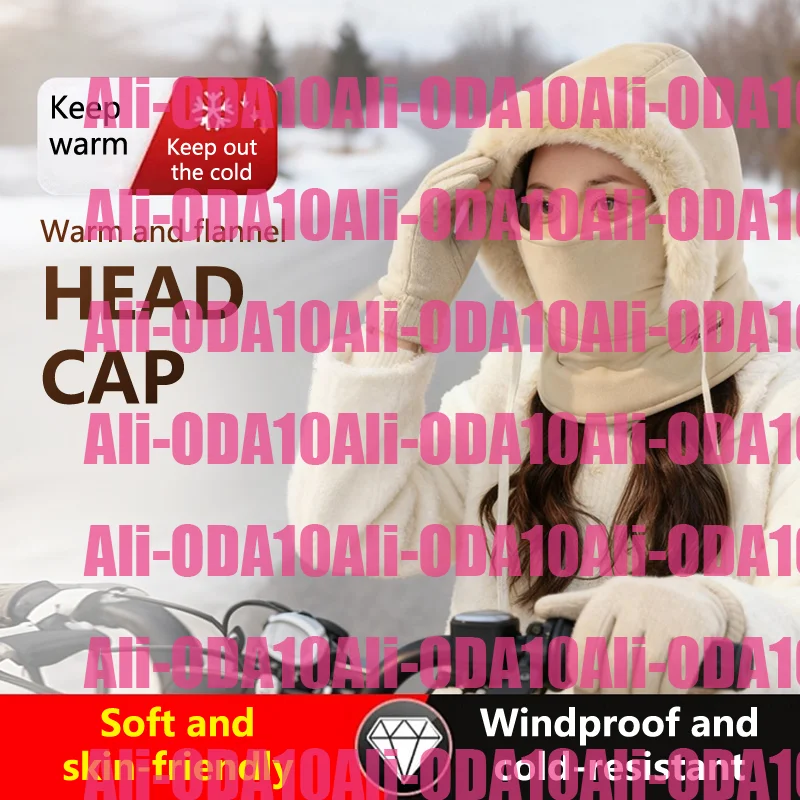 

Unisex Cold Weather Thermal Balaclava Scarf Winter Windproof Hood Hat Plush Neck Warmer Ski Face Mask For Outdoor Cycling Neck