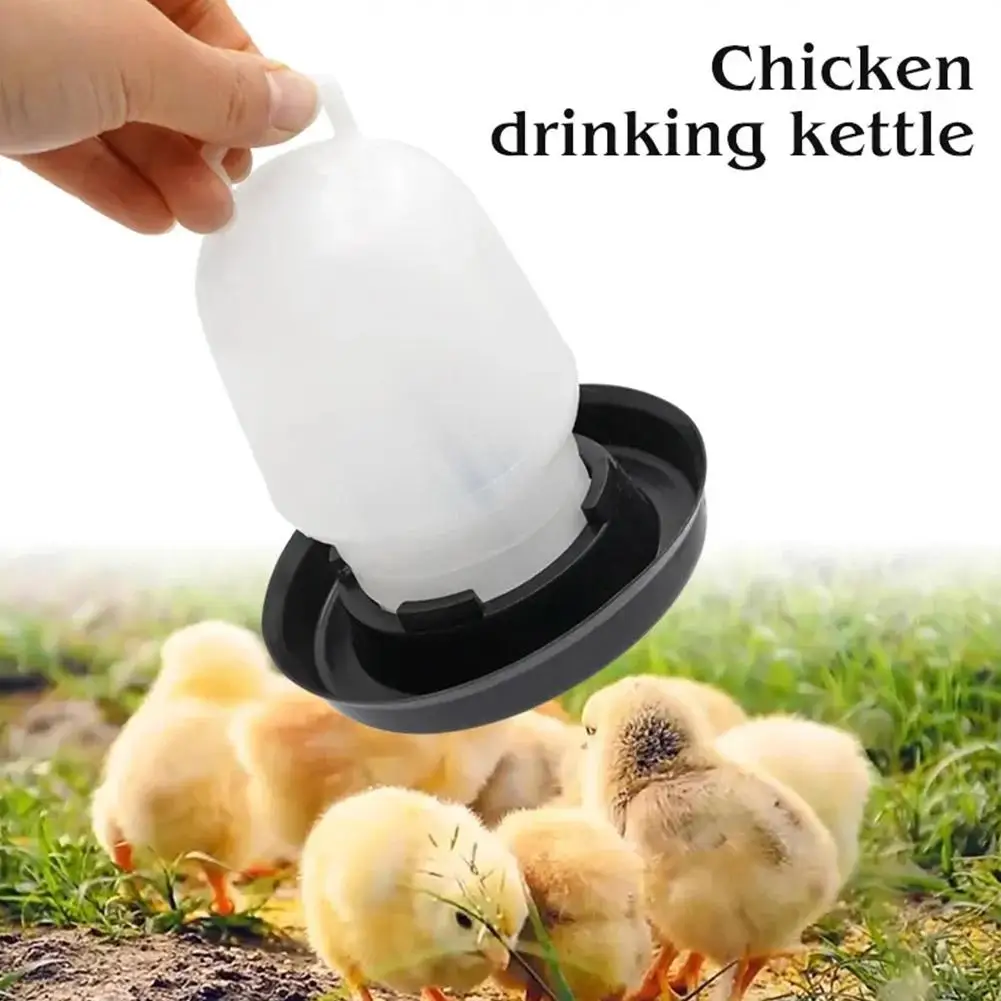 Poultry Automatic Drinker Bucket Chicken Feeder Barrel Drinking Water Farm Quail Bucket Coop Water Supply Chicken E1F5