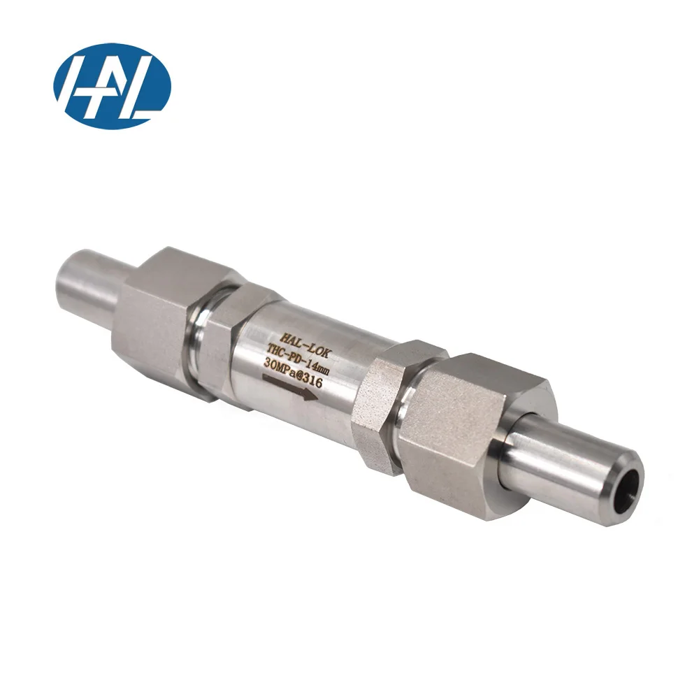 High Temperature and High Pressure Laboratory Gas Filter 316 Stainless Steel Inline Valves