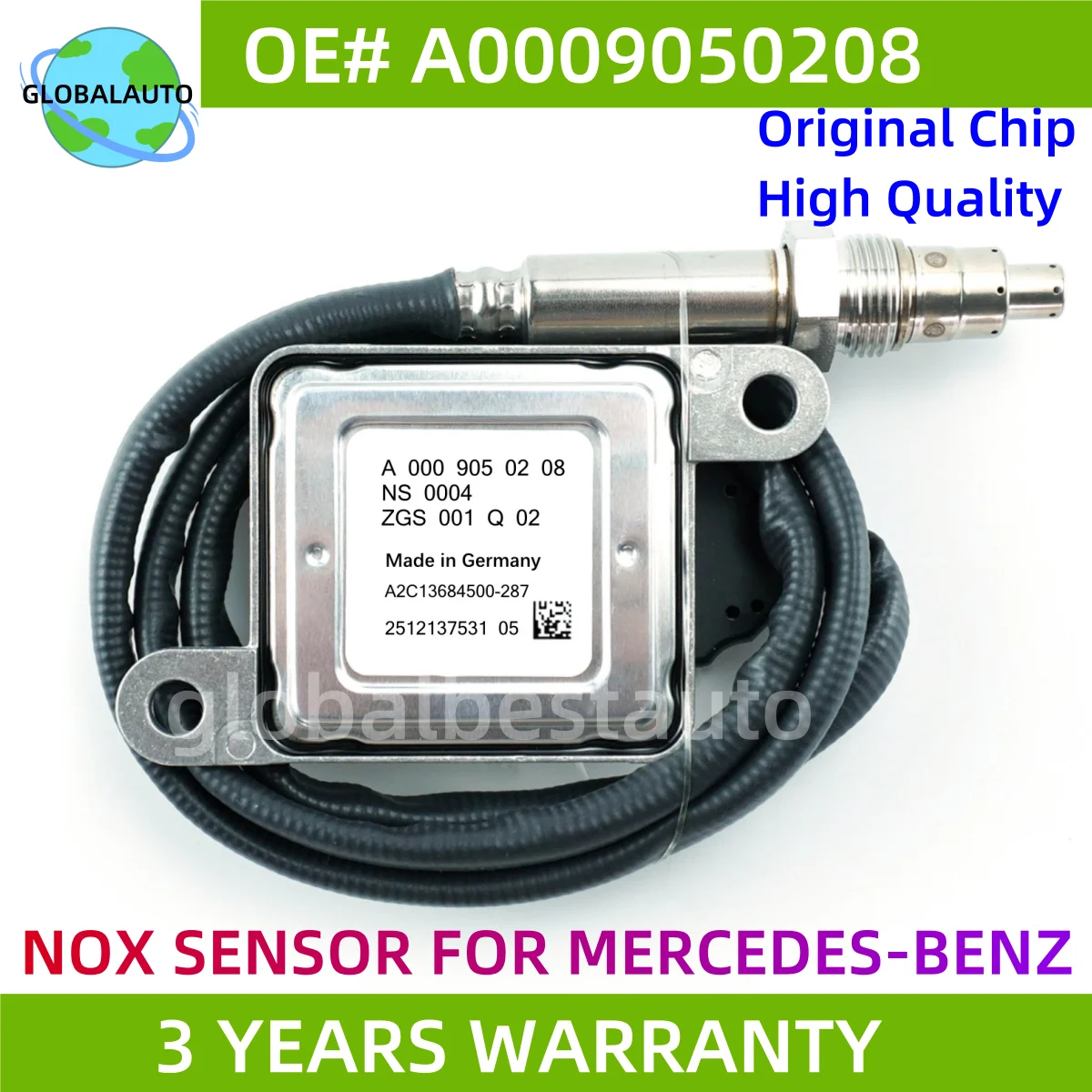 

A0009050208 0009050208 High Quality Probe NOx Sensor For Mercedes Benz X253 C253 W253 W166 W205 W212 OE A0009052909 A0009059803