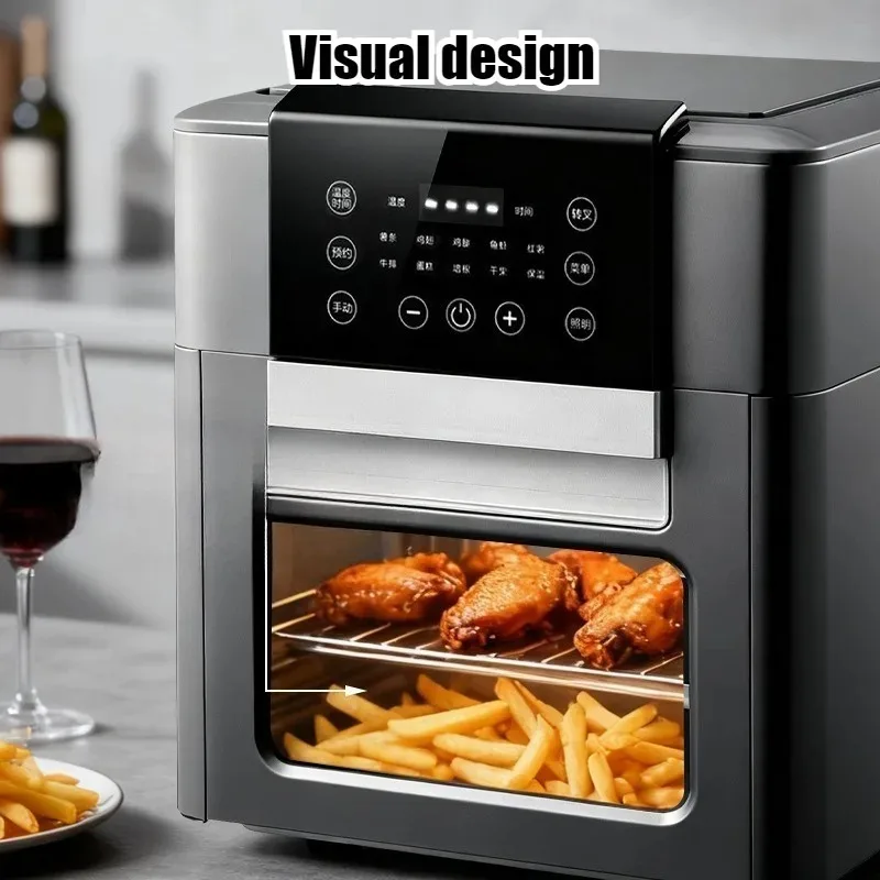 Large Capacity Multifunctional Air Fryer Touch Screen Visible Durable High Power Air Fryers Convenient Household Appliances