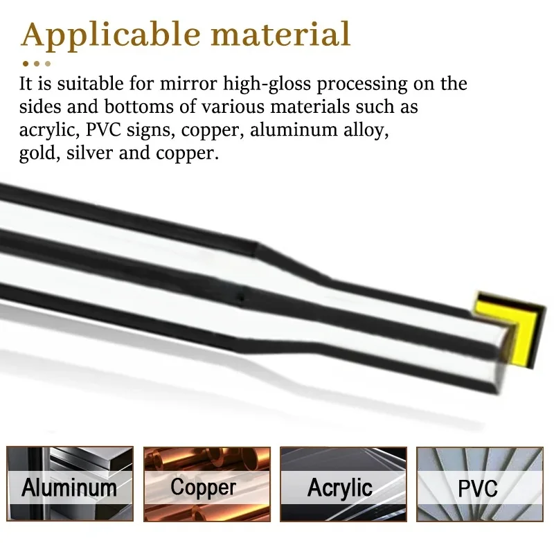 MCD الماس قاطعة المطحنة الشطب تلميع نهاية مطحنة طحن شفرة النقش بت أدوات نحت لقطع النحاس الألومنيوم