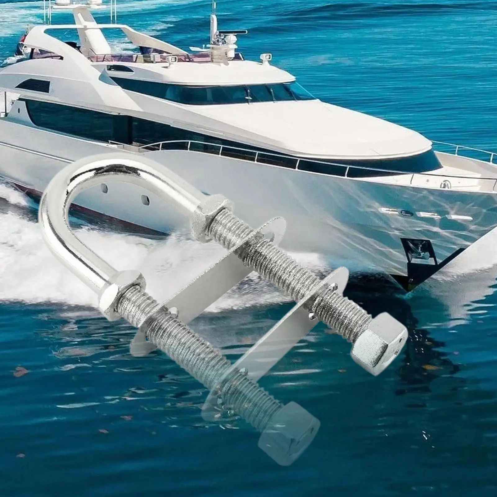 U-образный болт из нержавеющей стали, сверхмощная фурнитура из нержавеющей стали, U-образный болт для лодок, якоря для яхт, оборудование для палубы, обслуживание док-станции