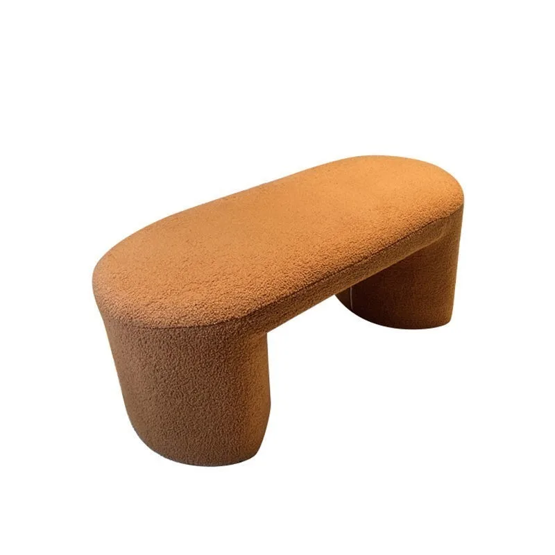 Changing Shoe Stools Household Room Rest Bench Nordic Luxury Wool Sofa Living Room Modern Simple Long Stool Entry Furniture