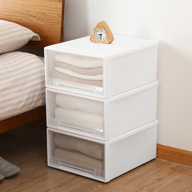 

Transparent Drawer Style Storage Box Clothing Snacks Quilt Shoes Home Organization Box Drawer Storage Container Plastic Japan...