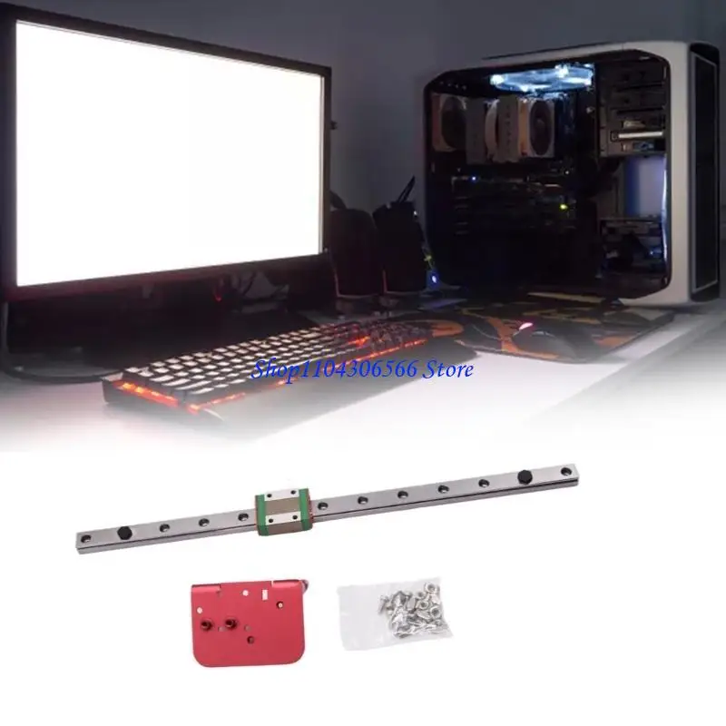 

02DD for Ender3 Upgrade- X-AXIS Linear 310mm/375mm Linear Guide with Backplane