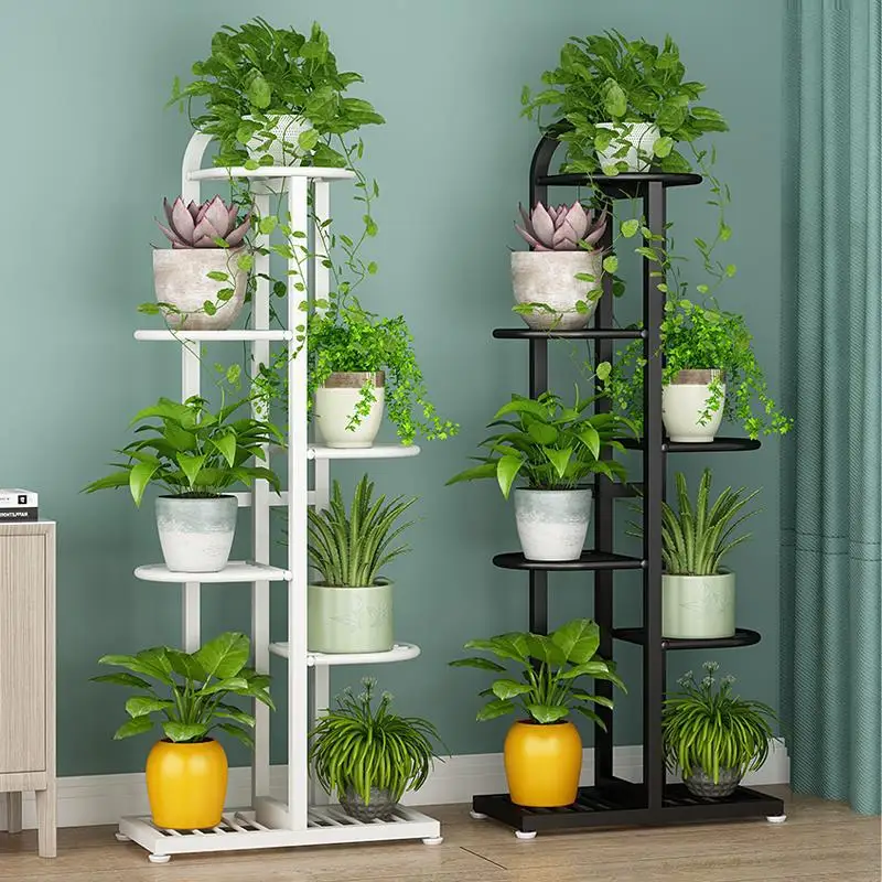 Light Luxury Multi-Layer Iron Flower Rack Indoor Living Room Green Pineapple Flower Rack Floor To Floor Flower Pot Storage Rack