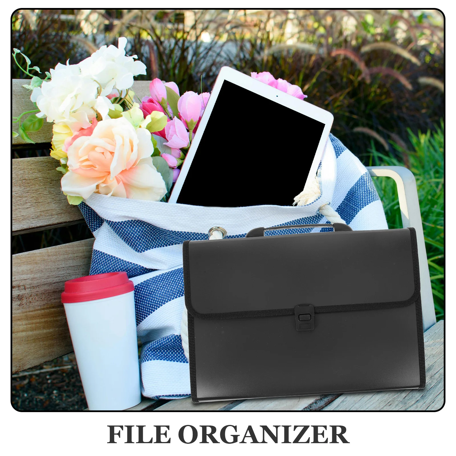 

File Folder Premium Abs Material Waterproof Document Organizer Bag Multi-Layer Expanding File Storage Pouch For