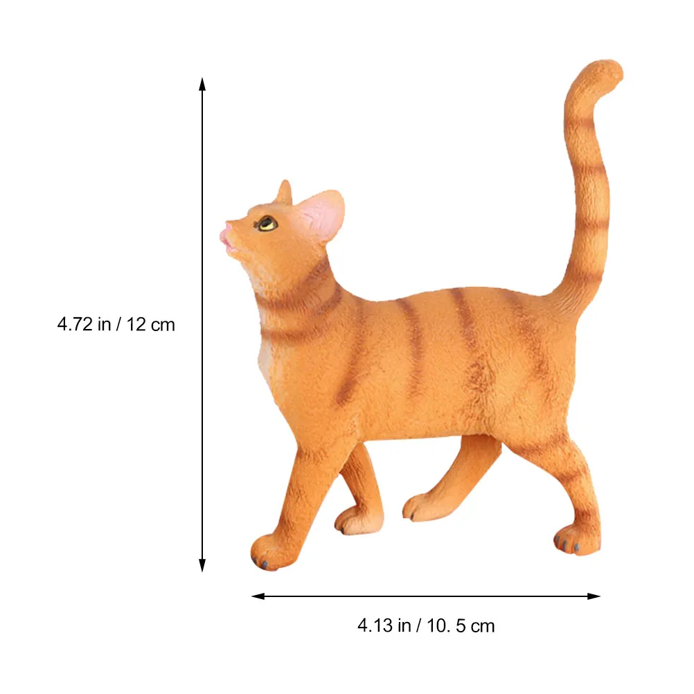Lifelike Static Kitten Statue Premium Plastic Material Safe Vivid Design Educational Animal Ornament Desktop Home Decor Indoor