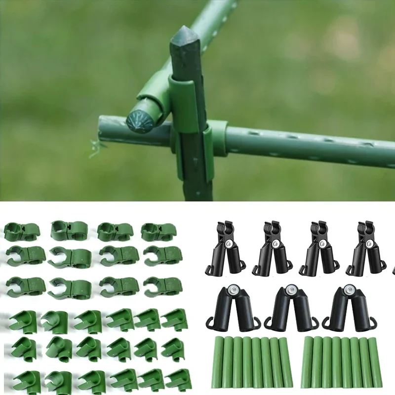 20/30 PCS Universal Plastic Clips Plant Support Fixed Connector Pillars Gardening 11mm Fixed Bracket Climbing Pergola Connector