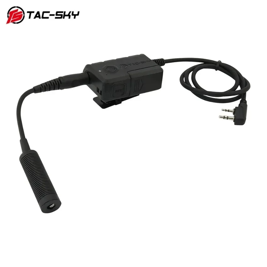 TS TAC-SKY Militaire Tactische Headset Accessoires Bluetooth PTT Adapter 7.0mm Plug voor Comta ii iii Sordin AMP Airsoft hoofdtelefoon