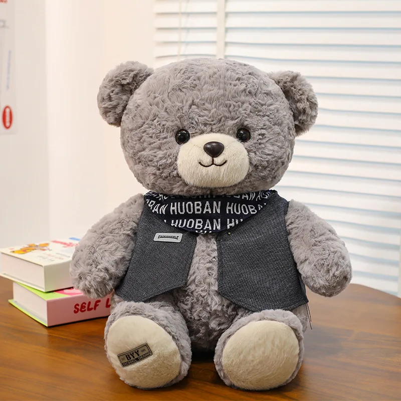 Kawaii knuffel schattige Jack Bear gevulde pop met kleding schattig beer speelgoed voor kinderen verjaardag kerstcadeau knuffeldier