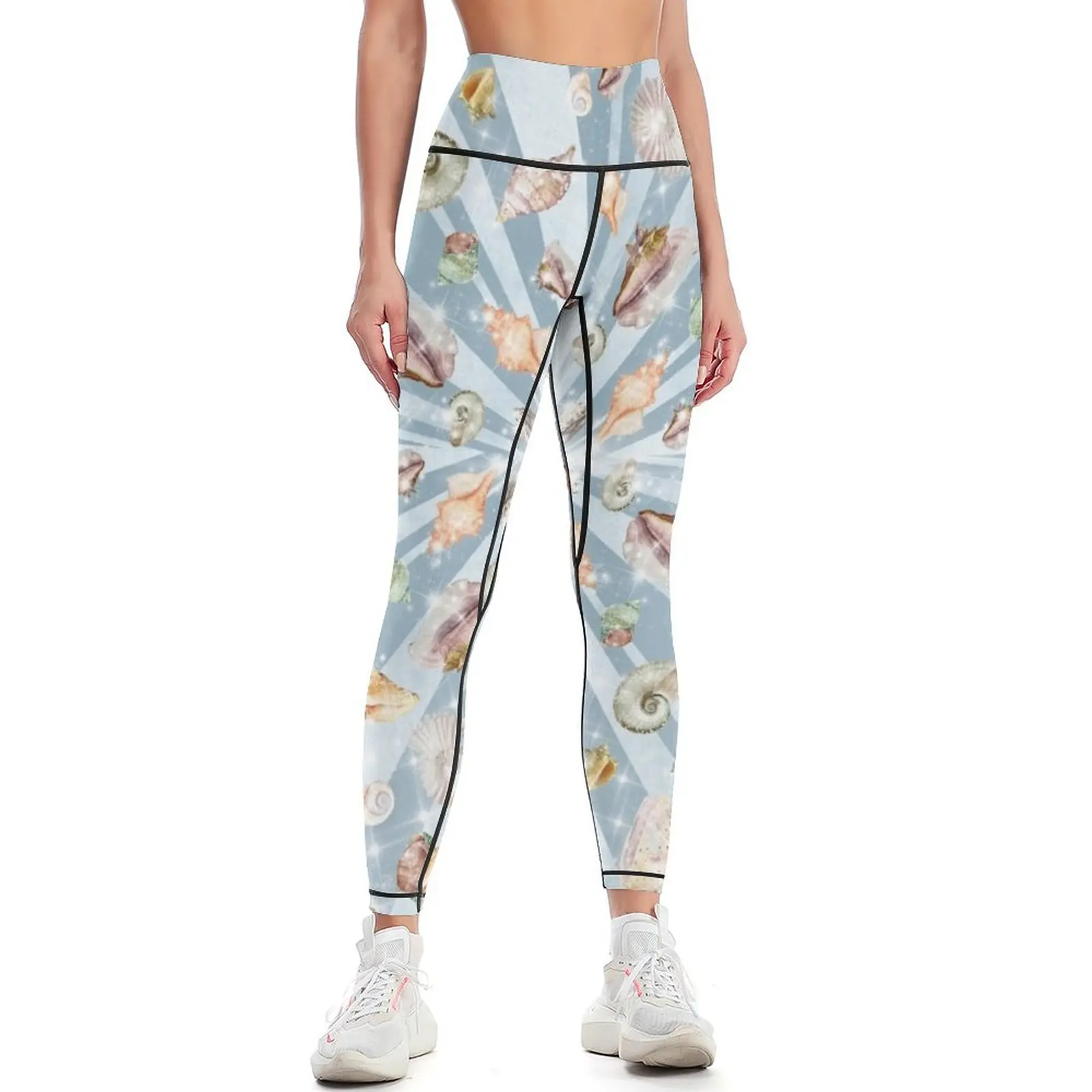 

Sea Shell Explosion Leggings Women's tights jogging pants Womens Leggings