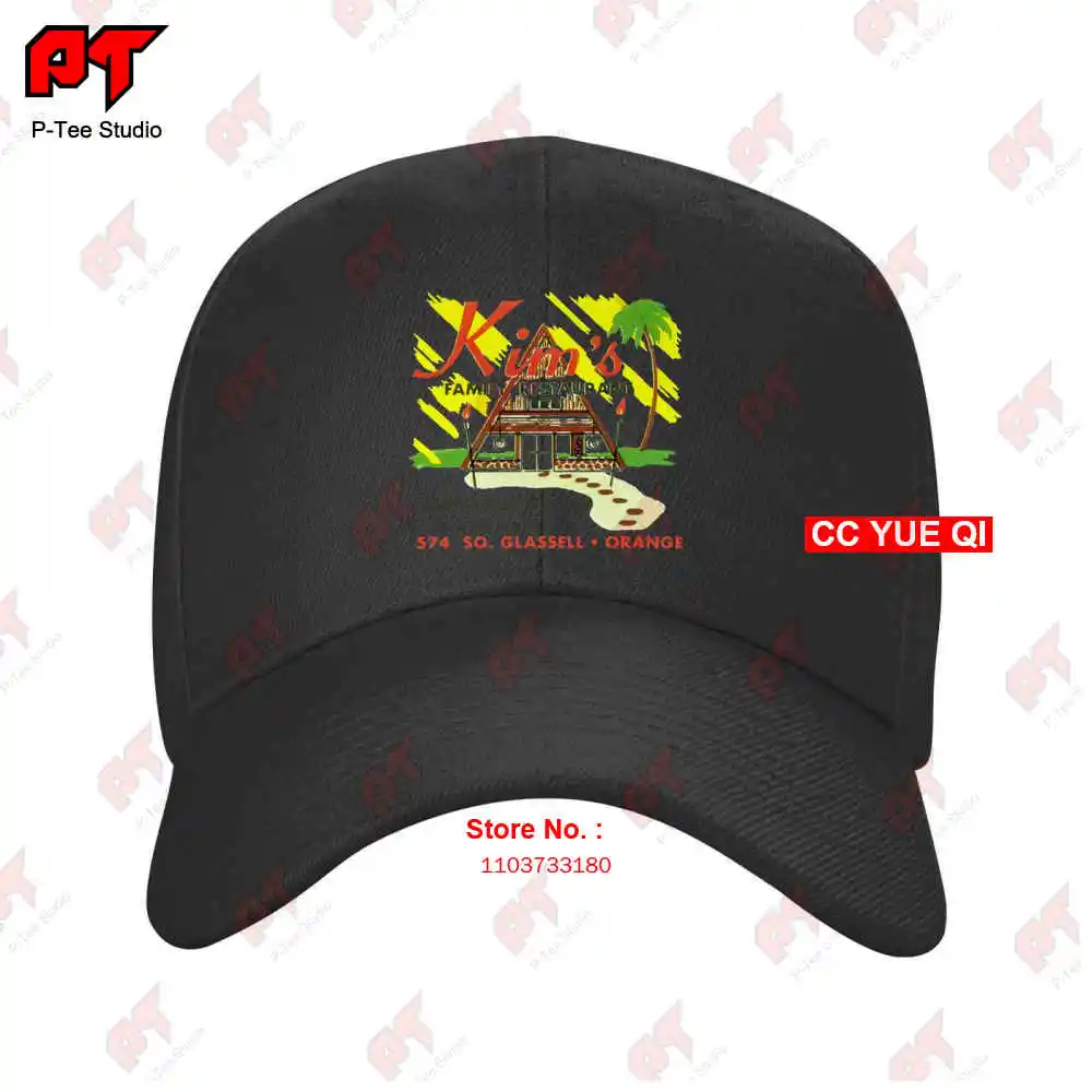 Tiki Kims Family Restaurant Polynesian Bar Baseball Caps Truck Cap HWB2