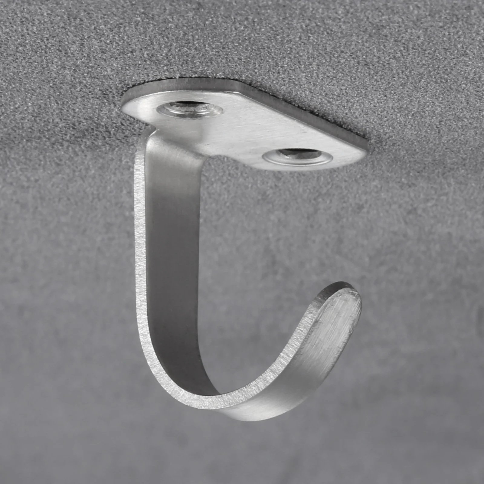 12Pcs Stainless Steel Ceiling Hooks with Screws Top Hangers Kitchen Bathroom Cabinet Wall Hook for Hanging Ornament/Plant/Cloth