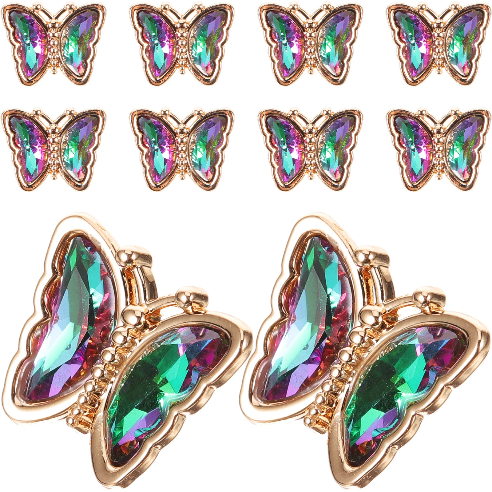 

10Pcs Lightweight Butterfly Sewing Buttons No Sharp Edges Safe Clasp Fasteners for Various Clothing Types Clothes Buttons