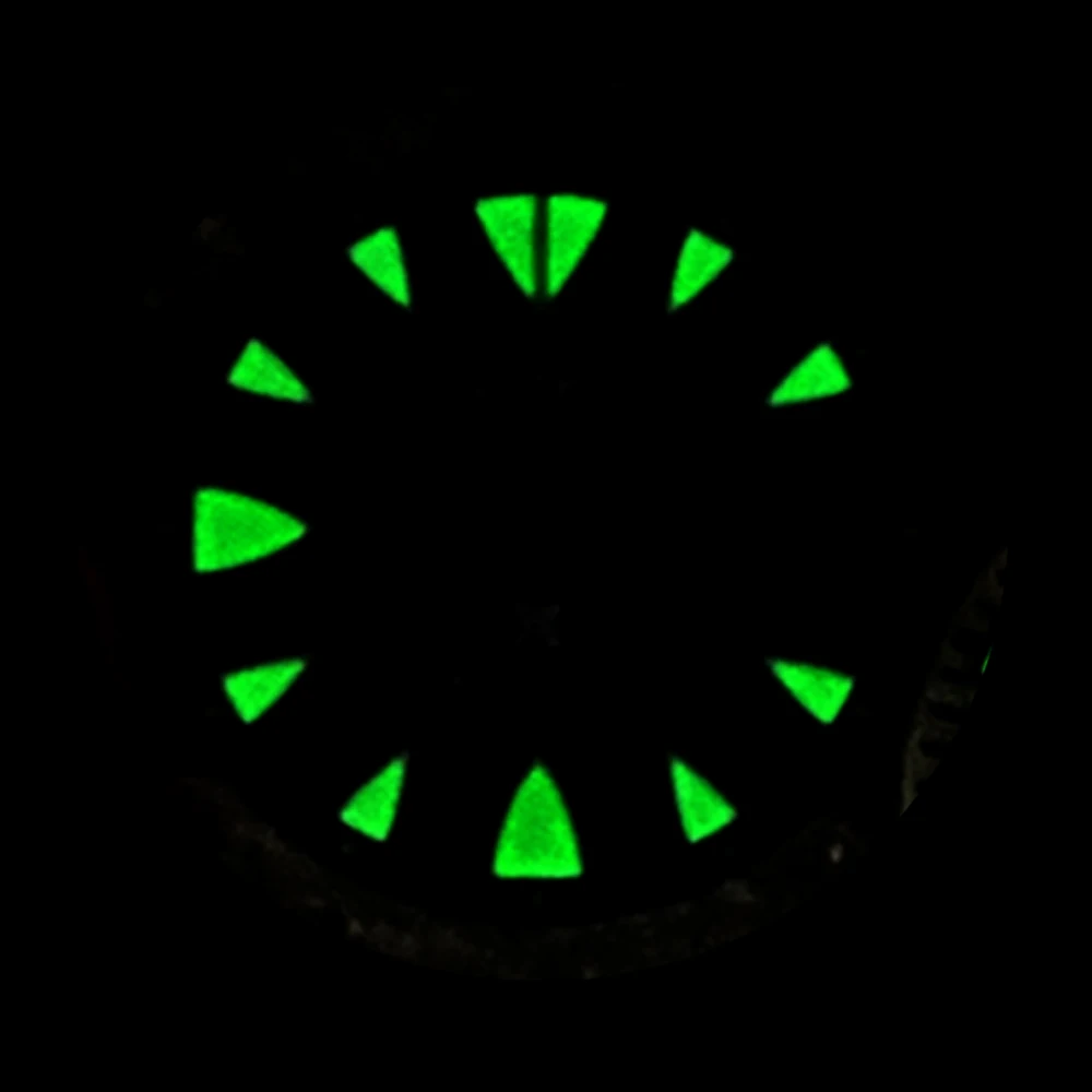 Customized NH36 Dial Green Luminous Watch Dial Fit For NH36 7S26 Movement 28.5mm Watch Surface Parts