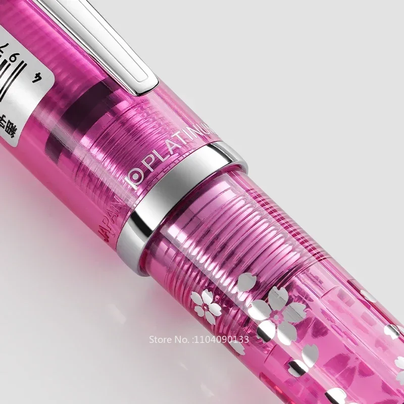 Original Platinum Pgb-3000a Sakura Limited Edition Demonstration Fountain pen Series Transparent Crystal Pink Writing New