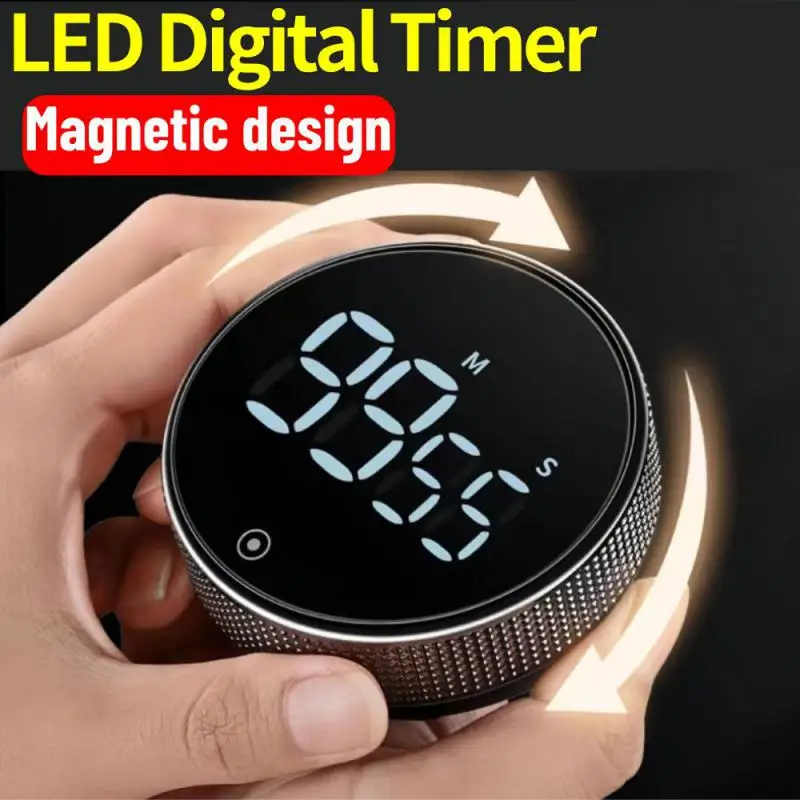 Temporizador Digital LED para cocina, ducha, temporizador Digital electrónico magnético, temporizador inteligente, alarma mecánica, herramienta de cocina