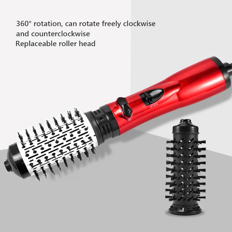 Multi-Functional 2 In 1 Hot Air Brush Automatic Hair Curler Straightener Rotating Volumizer Curling Iron Hot Volumizing Comb