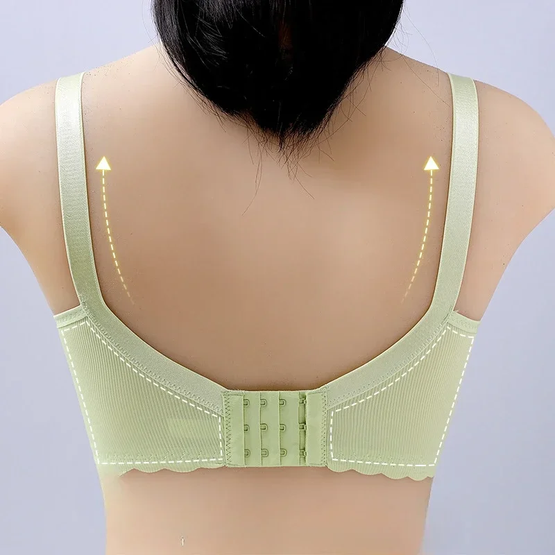 Maternity & Nursing Bra with Anti Sagging, No Steel Ring Thin and Breathable Design Nursing Bra Wirefree Breastfeeding