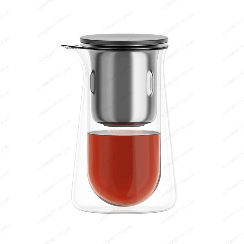 

New heat-resistant one-button filter glass magnetic floating cup