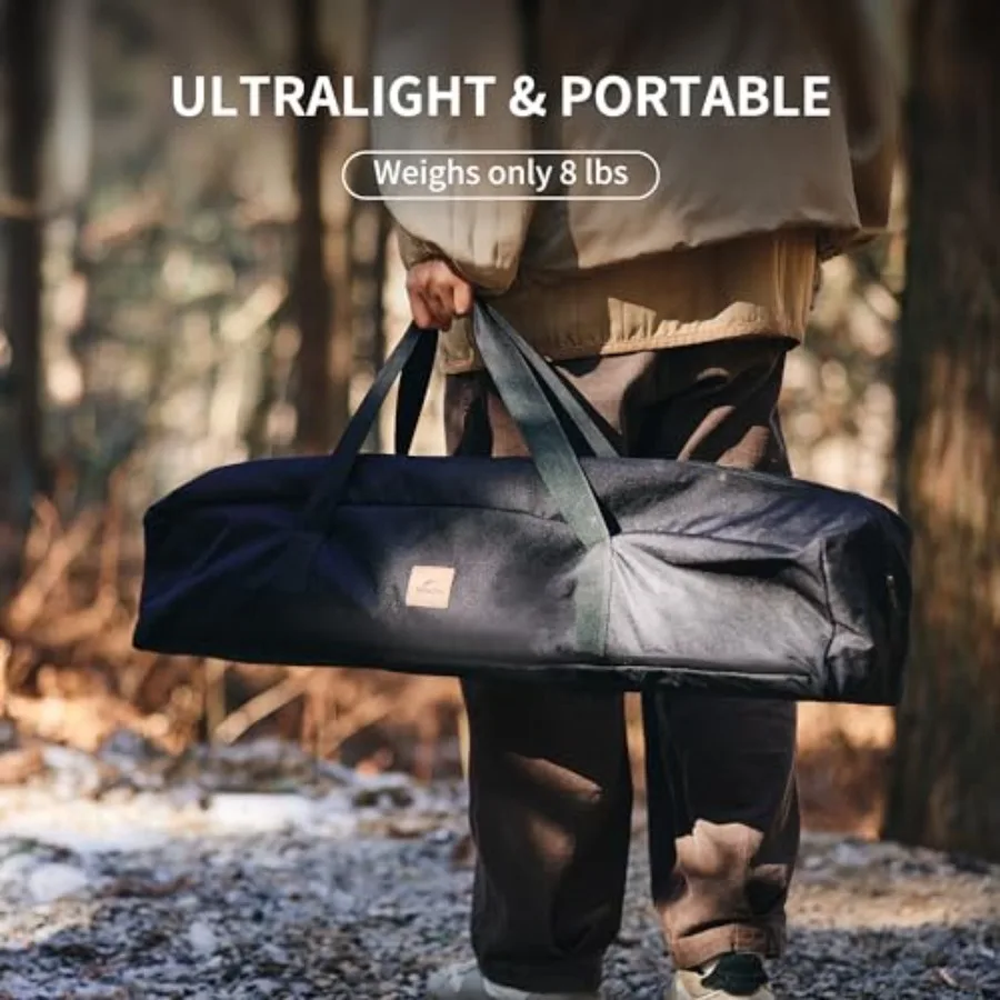 طاولة تخييم IGT قابلة للطي، نظام طهي خارجي محمول مع إطار ألومنيوم خفيف الوزن وحقيبة حمل للتخييم في السيارة والنزهات R #5