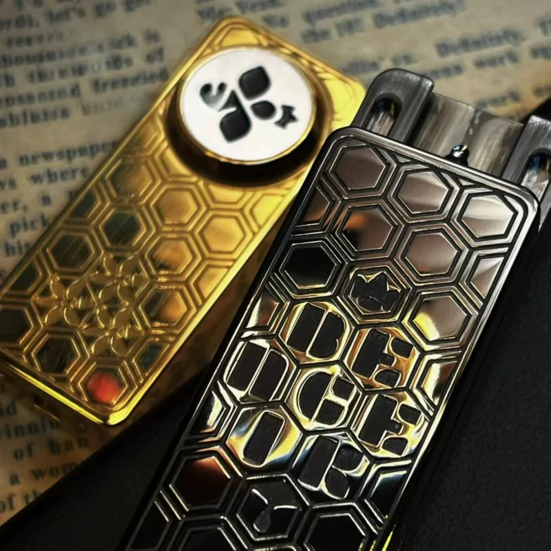 

Emperor Bee Sting Mechanical Intensive Straight Push Cards Edc Mechanical Metal Fingertip Push Cards Decompression Tabletop Toys