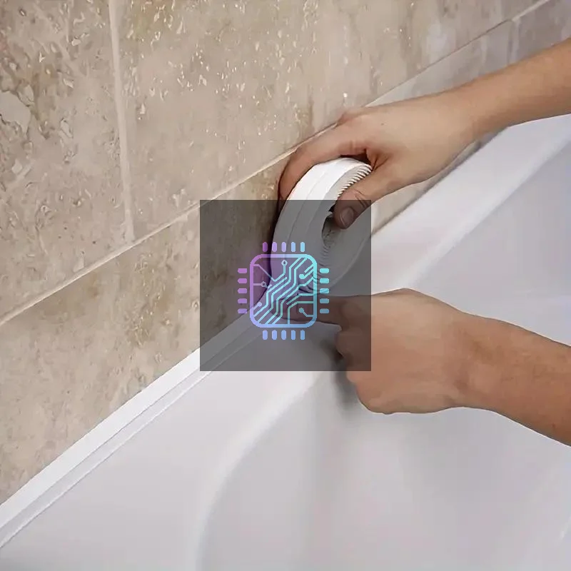 5M Self-adhesive Sealing Tape PVC Oil-Proof Kitchen Sink Edge Caulk Tape Waterproof Bathroom Toilet Corner Wall Stickers