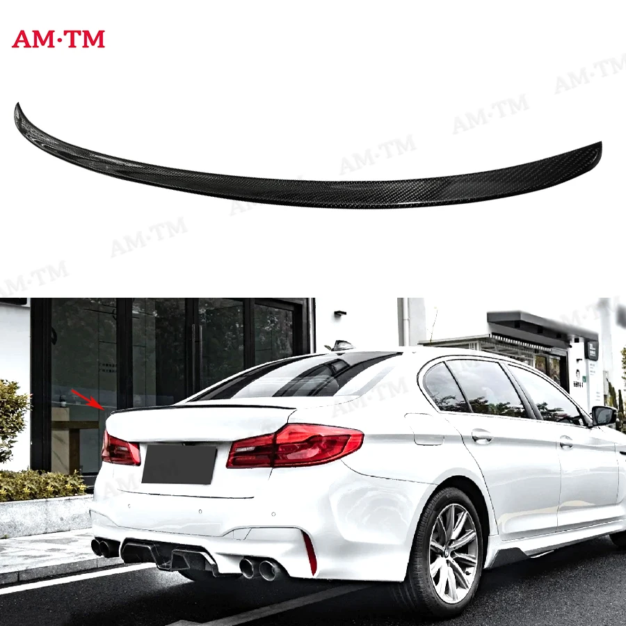 

Carbon Fiber For BMW 5 Series M5 G30 G38 530i 540i 2017+ Car Rear Trunk Spoiler Rear Wing Tail Wing Parts Upgrade Body kit