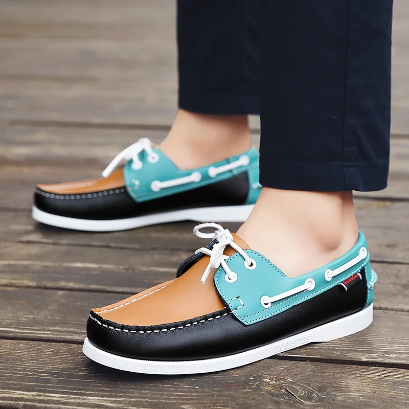 2022 Summer Men\'s Luxury Brand Loafers Shoes Comfy High Quality Leather Drive Footwear New Male Casual Shoes Man City Shoe