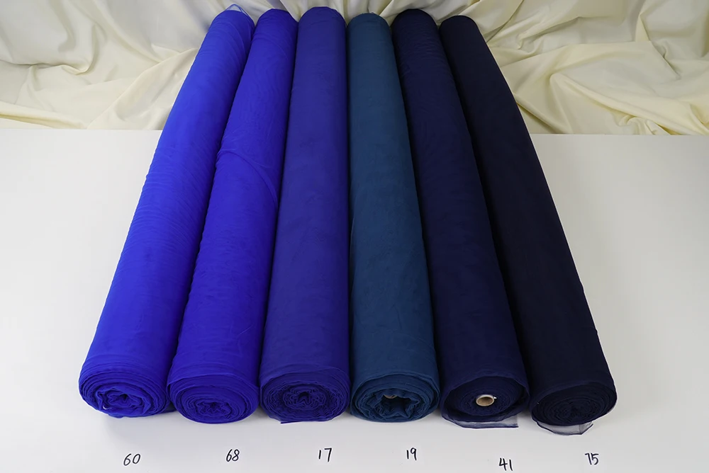 NEW Soft Blue Mirage Power Mesh, Luxury Sheer Soft for Bridal, Yoga Wear, Dresses, Activewear Event Decoration