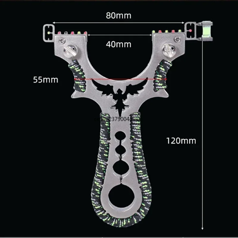 8020 Metal Flat Rubber Band High-precision Slingsshot Laser Stainless Steel Slingshot Outdoor Fast Pressure Shooting Acessories