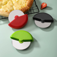 Stainless Steel Pizza Cutter Round Wheel Knife for Pizza Roulette Roller Dough Pizza Slicer Cutter Baking Kitchen Tool