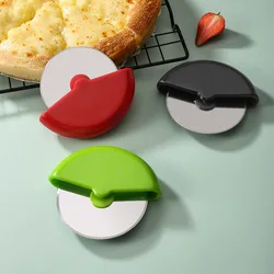 Stainless Steel Pizza Cutter Round Wheel Knife for Pizza Roulette Roller Dough Pizza Slicer Cutter Baking Kitchen Tool