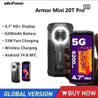 Ulefone Armor Mini 20T Pro 5G Rugged Phone LED Light  4.7\