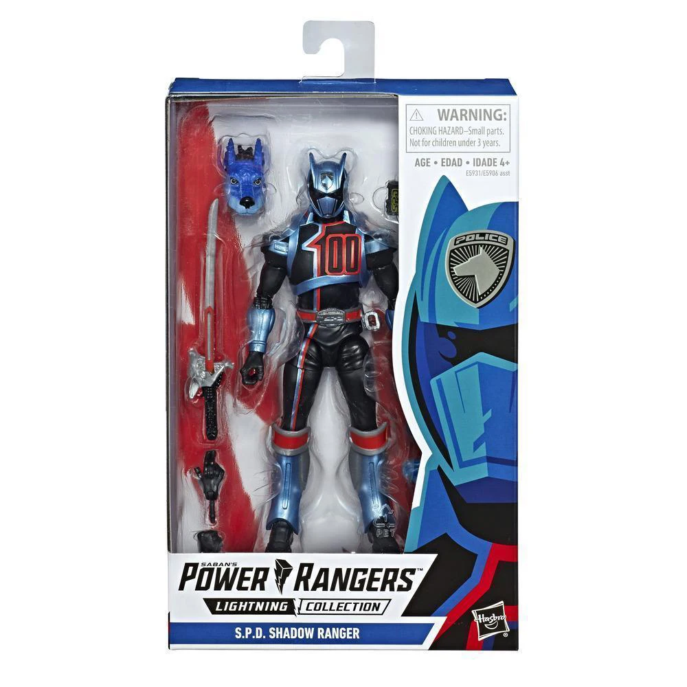 In Stock Original Hasbro Power Rangers S.p.d. Lightning Collection S.p.d. Shadow Ranger Collectible Model Decoration Doll Figure