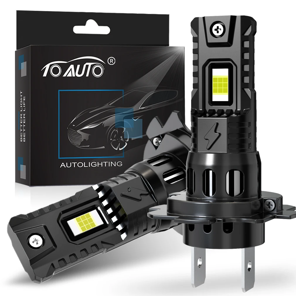 【セール中】TOAUTO H7 LEDライト 25000LM 70W H4 LED H11 H8 Hb3 9005 Hb4 9006 車用ヘッドライトバルブ Canbus対応 オートターボフォグライト 6500K 12V 24V
