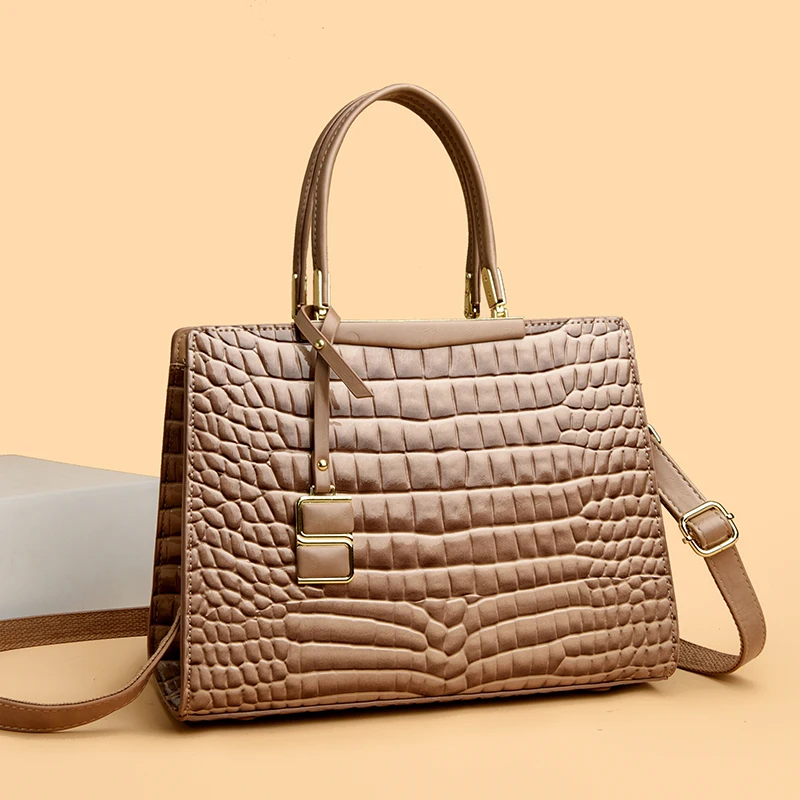 Commuting Sac Alligator Patent Leather Shoulder Crossbody Hand Bags for Women 2025 Brand Luxury Handbags Women Bags Designer