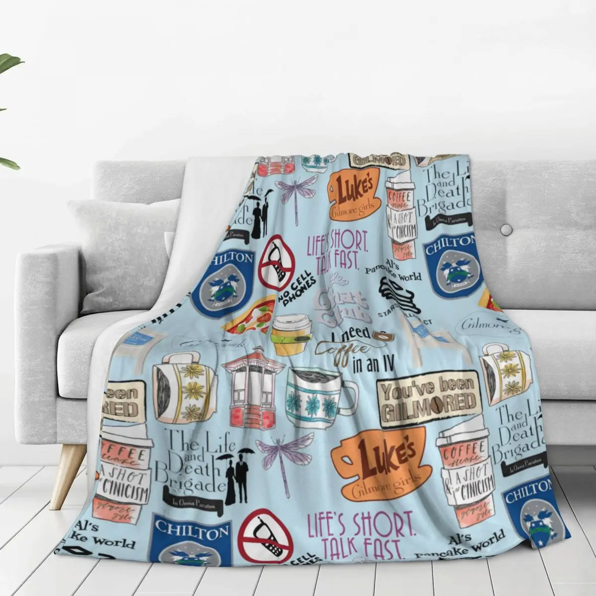 Super Soft Blankets Gilmore Girls Gilmore I Drink Coffee Throw Blanket Flannel Bedspread For Home Decor Fluffy Sofa Bed Cover