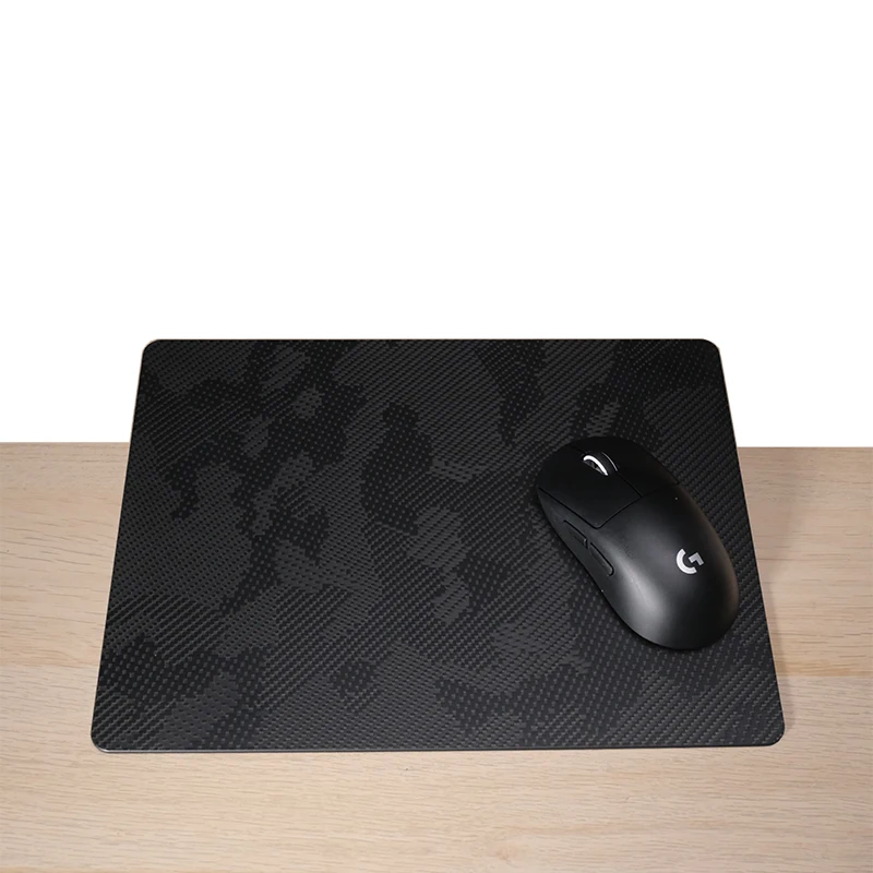 XTIA-Camuflagem Texturizada De Fibra De Carbono Mouse Pad, Mouse Pad