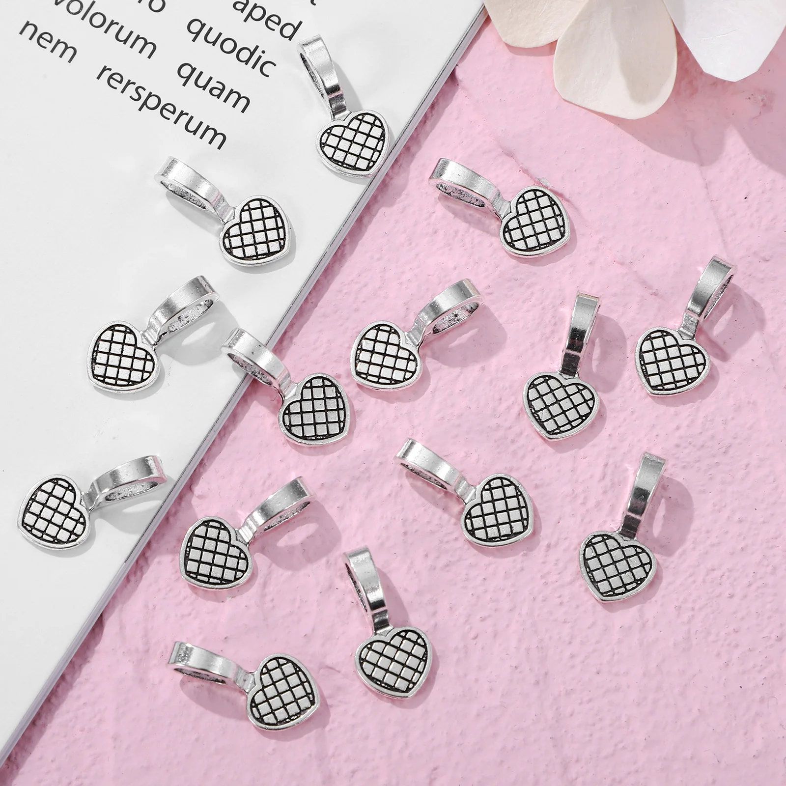 

100 Pcs Necklaces Jewelry Findings Making Chains Pendant Jewellery Supplies Charms Keychain