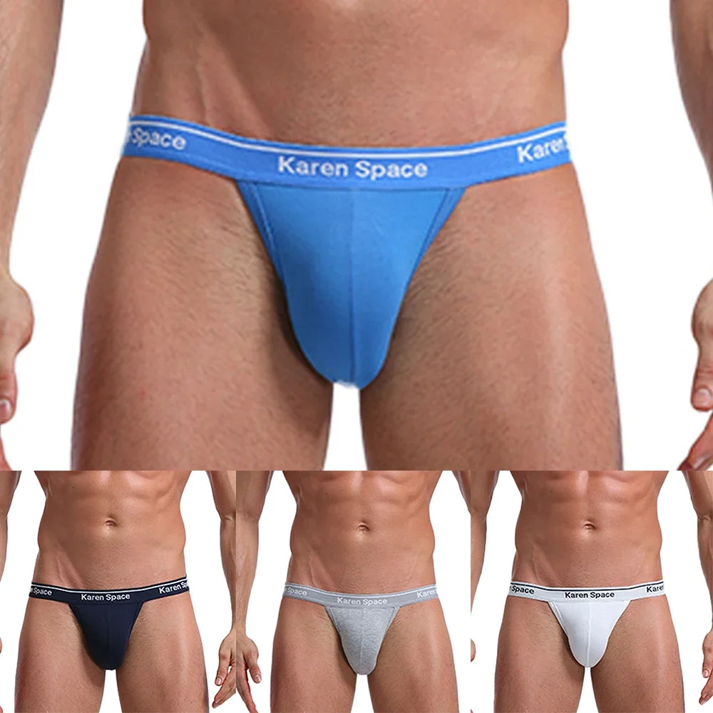 Sexy Mens Thong Breathable T-Back Bikini Pouch G-String Underwear Jockstrap Youth Briefs Bikini Underpant Gays Clothes Swimwear
