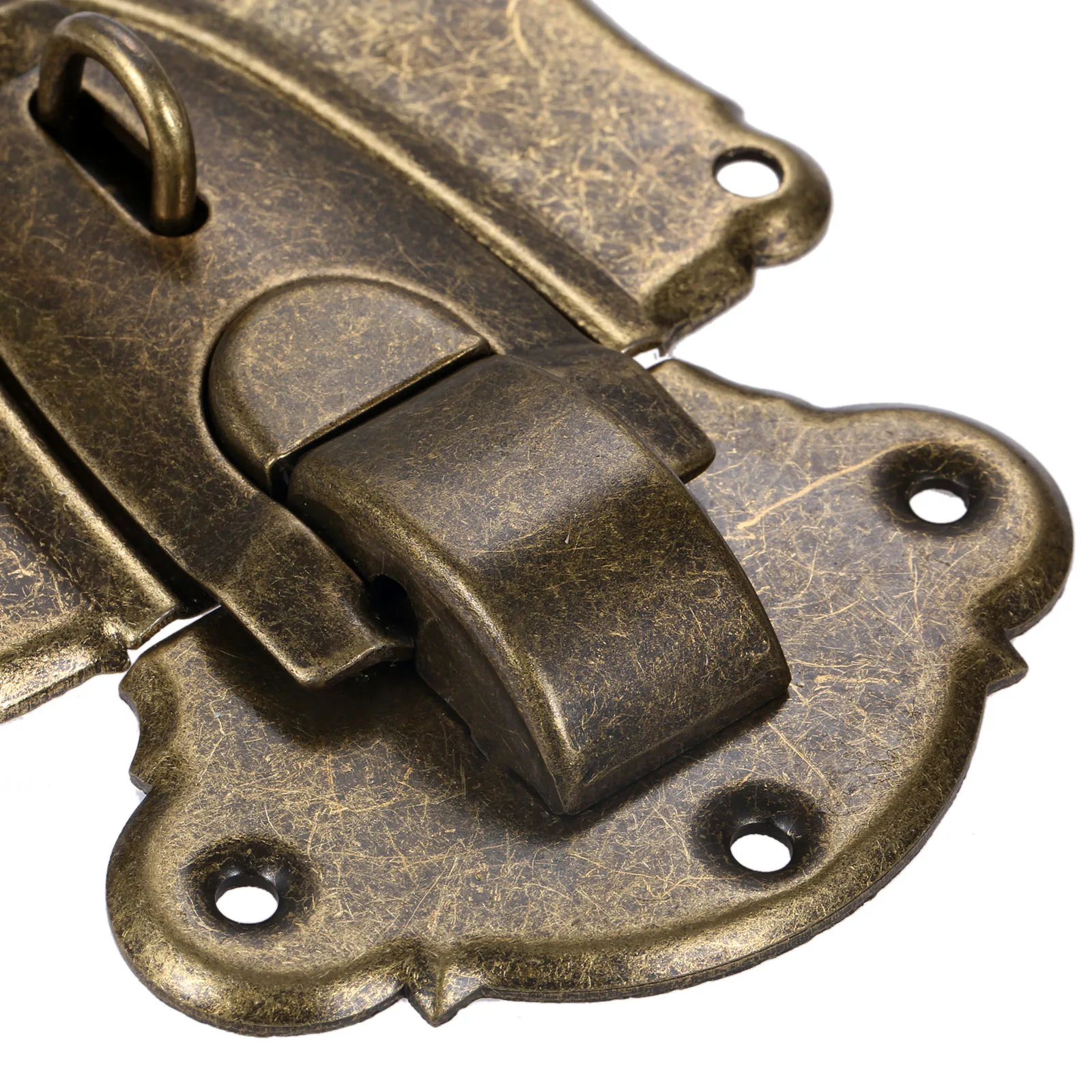 1Pc Zinc Alloy Toggle Hasp Latch Lock Jewelry Wooden Box Metal Suitcase Luggage Cabinet Padlock Buckles 92*118mm