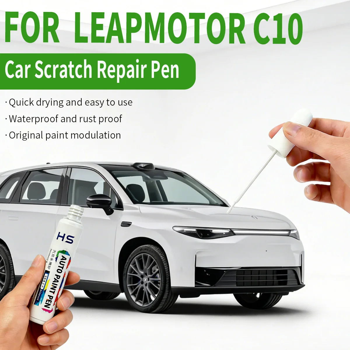 For 2023-2025 Leapmotor C10 Car Paint Repair Pen Touch Up Scratch Remover DIY Auto Accessories Purple Grey White Blue Black