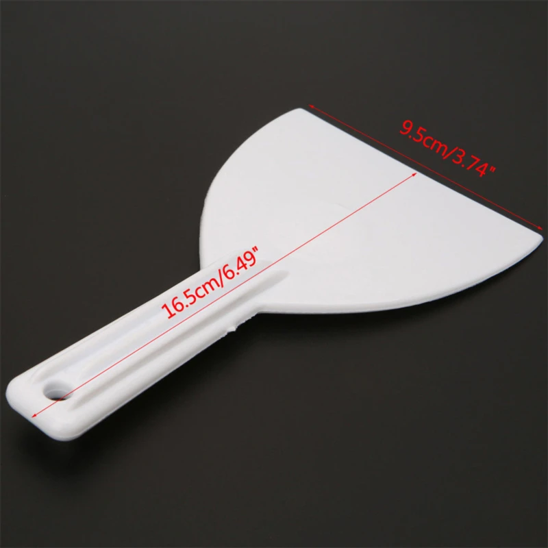 White Handle Plastic Scraper Butter Dough Cutting Machine DIY Baking Kitchen Chocolate Trimming Shovel