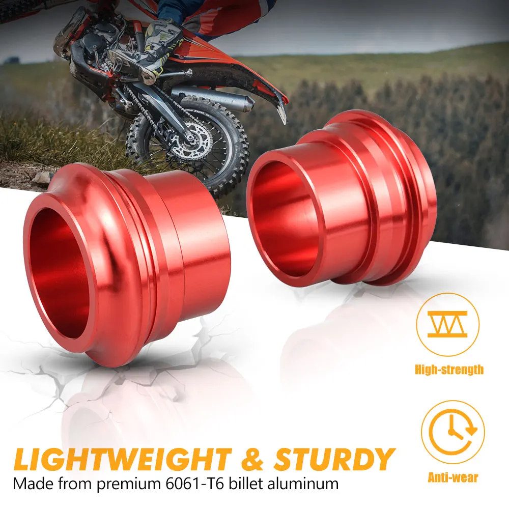 

For Beta RR 300 RR 250 RR 350 390 430 480 Enduro Racing 2013-2024 RR-S 350 390 430 500 2015-2024 Front Wheel Spacers Hub Collars