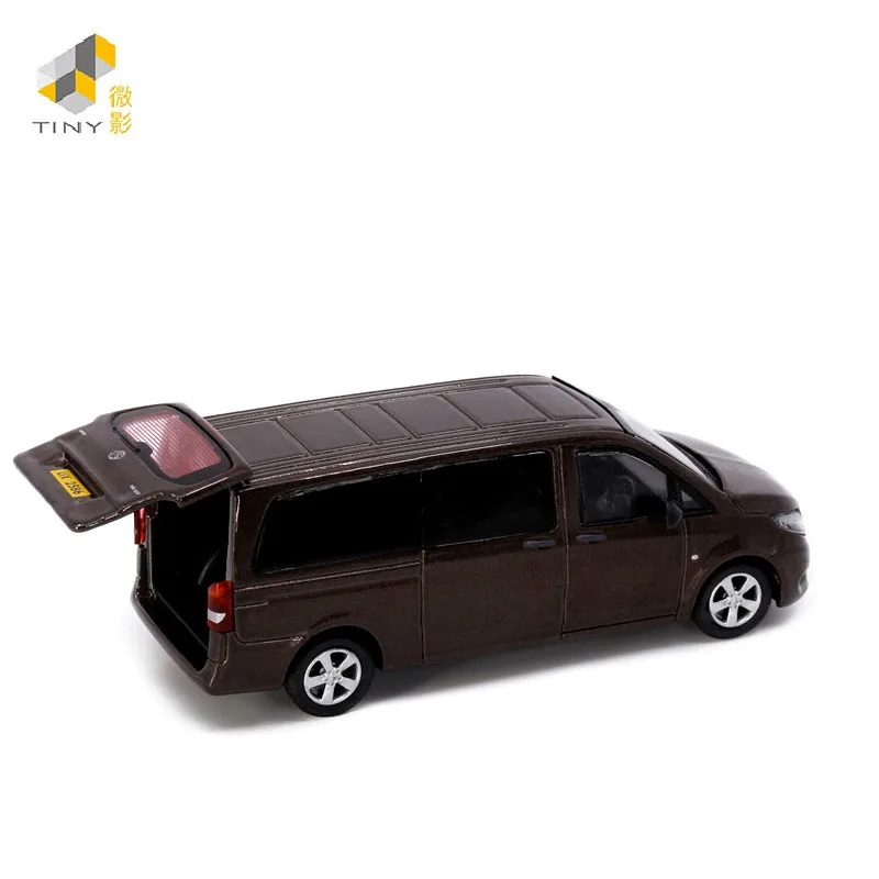 TINY 1:64 Ben-chi Vito NO.83 Brown Alloy Simulation Model Car